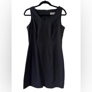 Vintage 90s CDC Little Black Tank Mini Dress in Crepe Fabric
Size 8P
